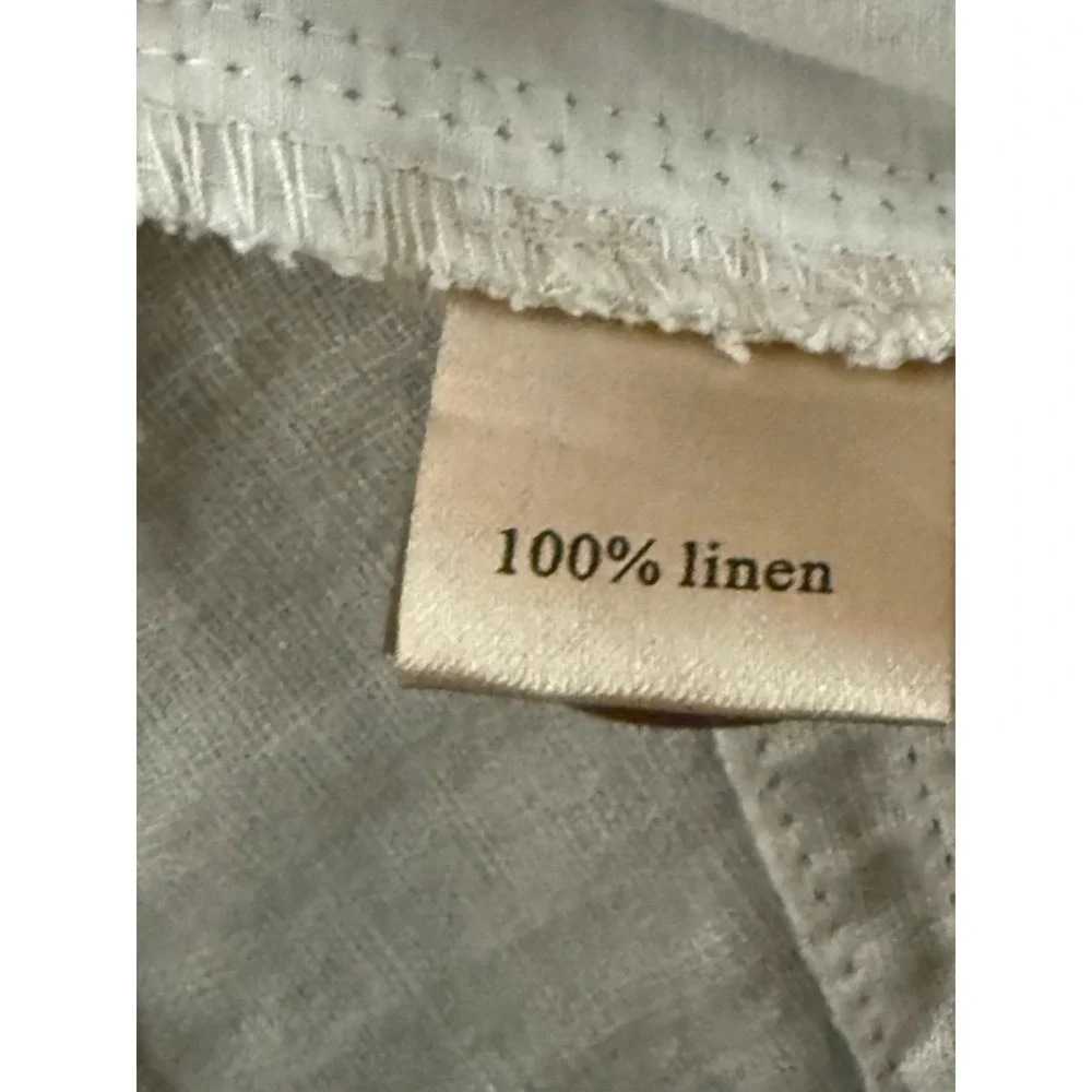 TRUE‎ GRIT Island Linen Cargo Shorts Mens 36 Off White Beach Coastal Lightweight